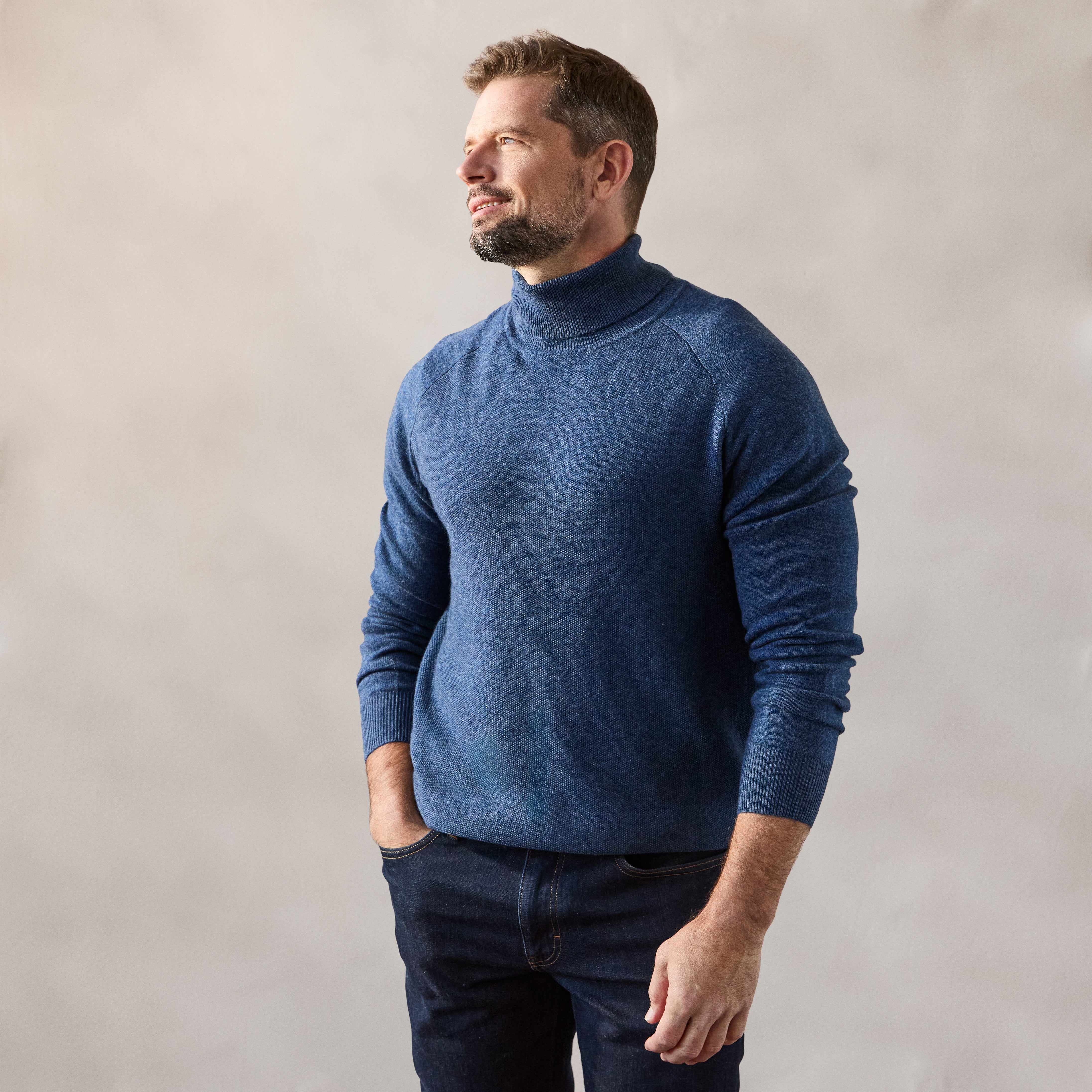 Seed Stitch Turtleneck