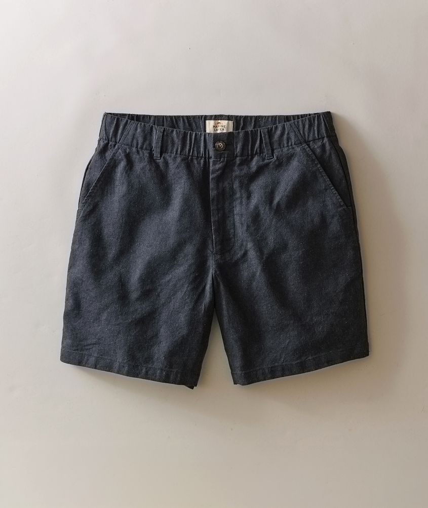 Saturday Hemp Chino Short 7" - India Ink