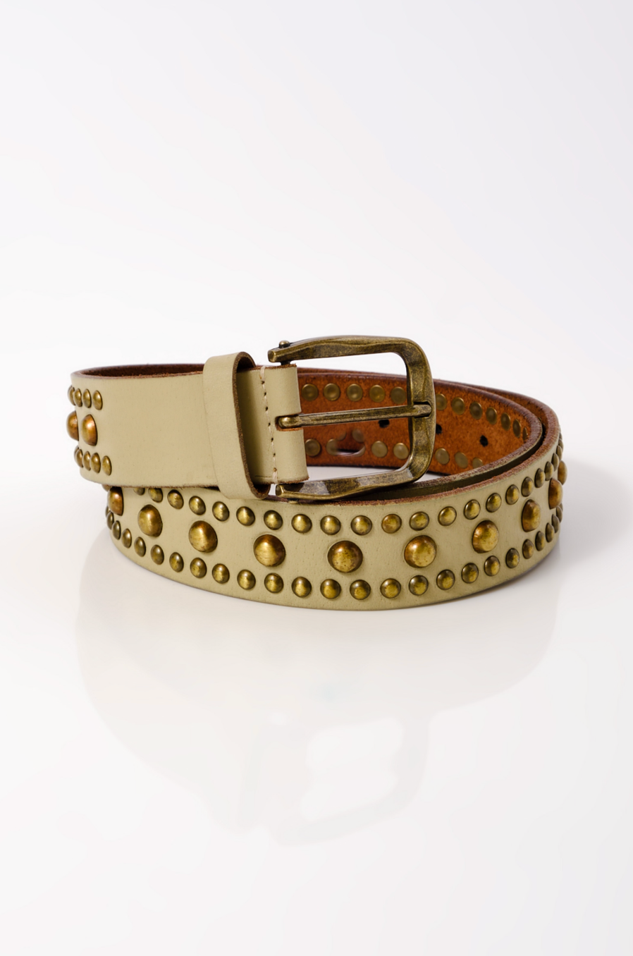 WTF Sola Stud Belt - Stone Cold
