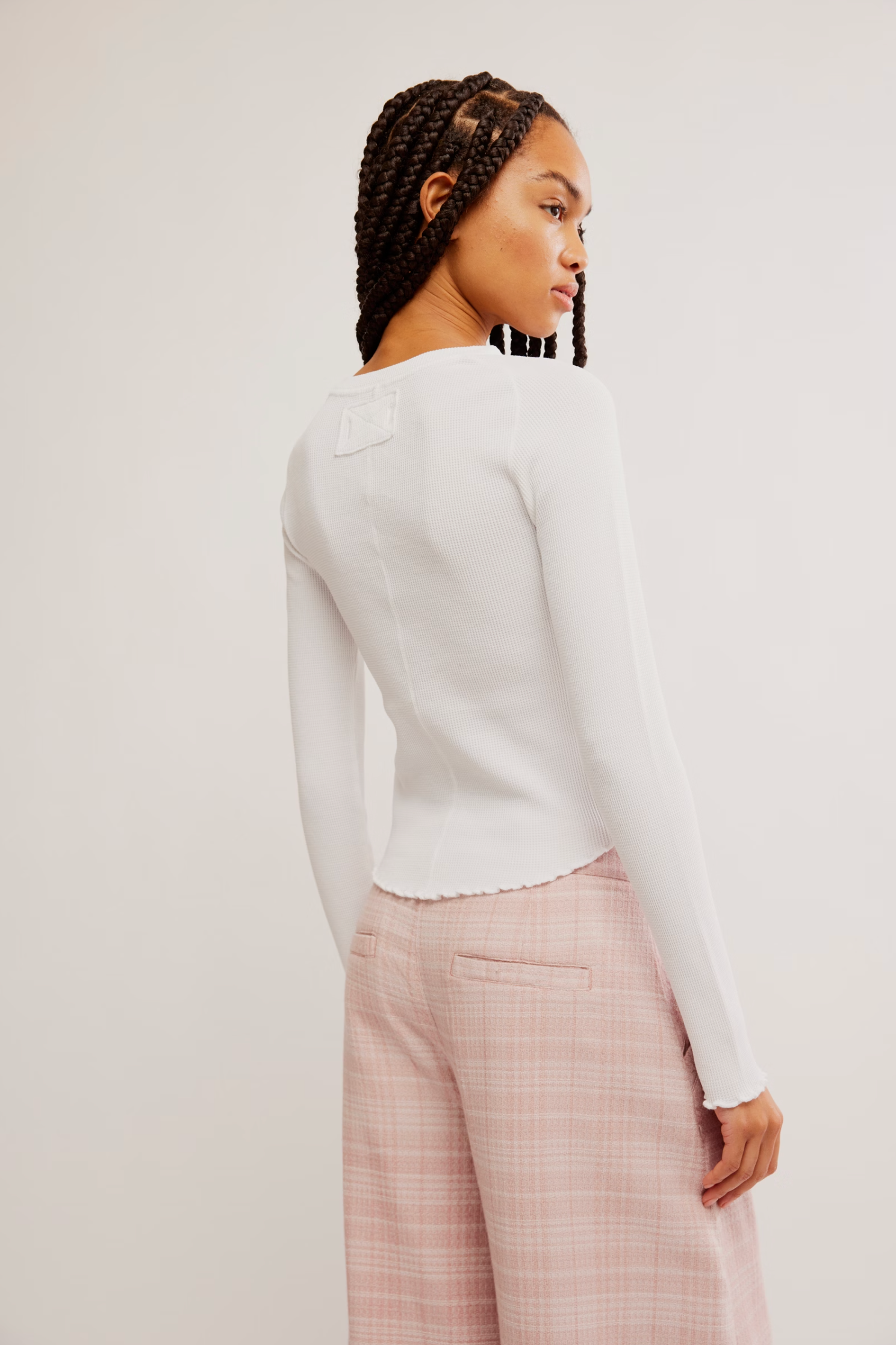 Easy Does It Long Sleeve Tee in White