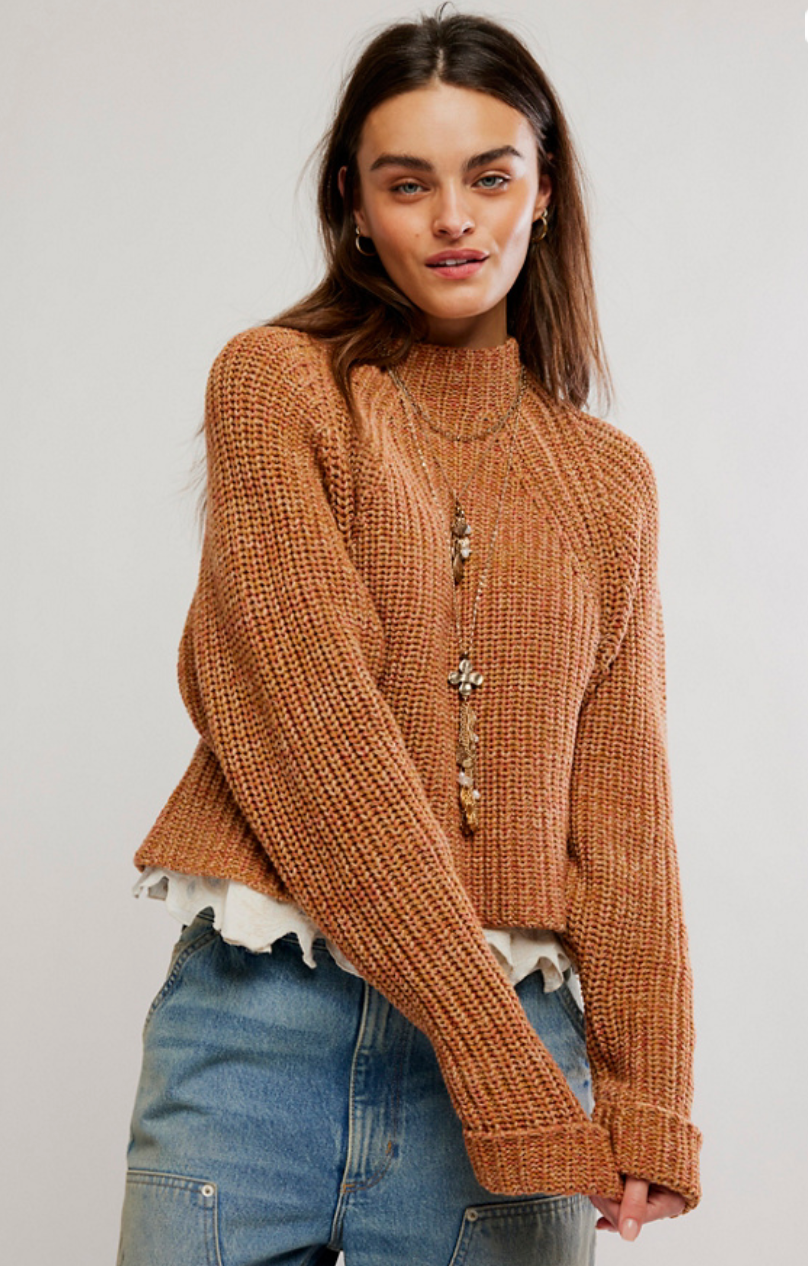 Low Tide Pullover in Cinnamon Spice