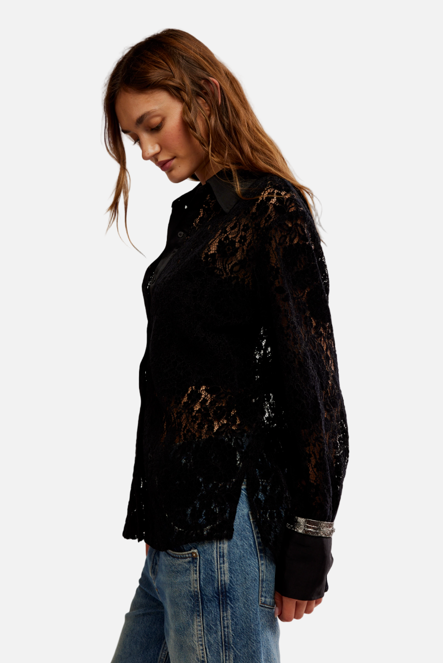 Faith Buttondown in Black