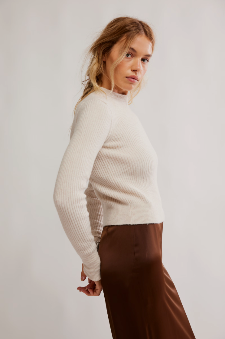 Ever After Pullover in Almond Milk Heather