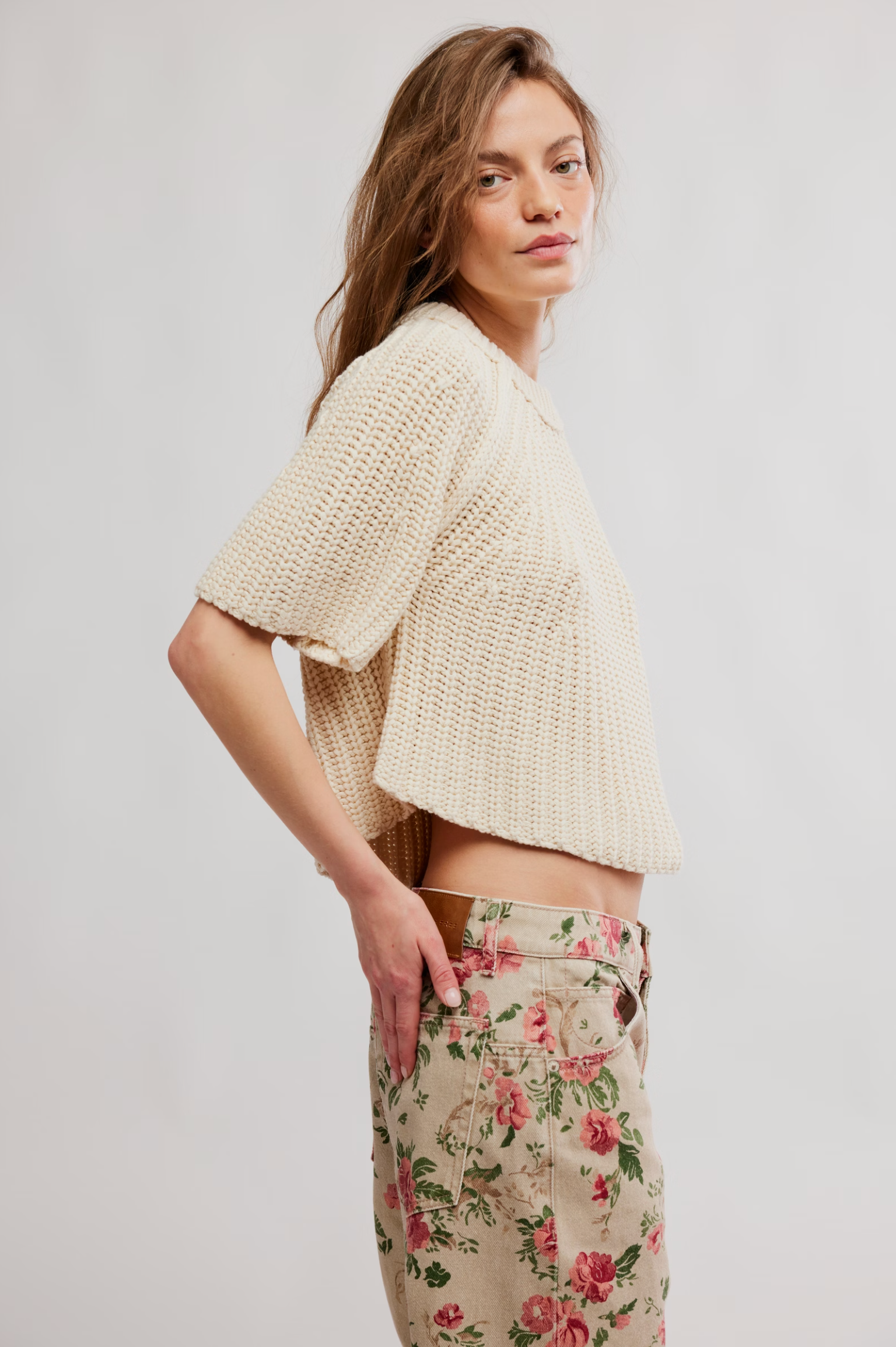 Amy Sweater Tee - Ivory
