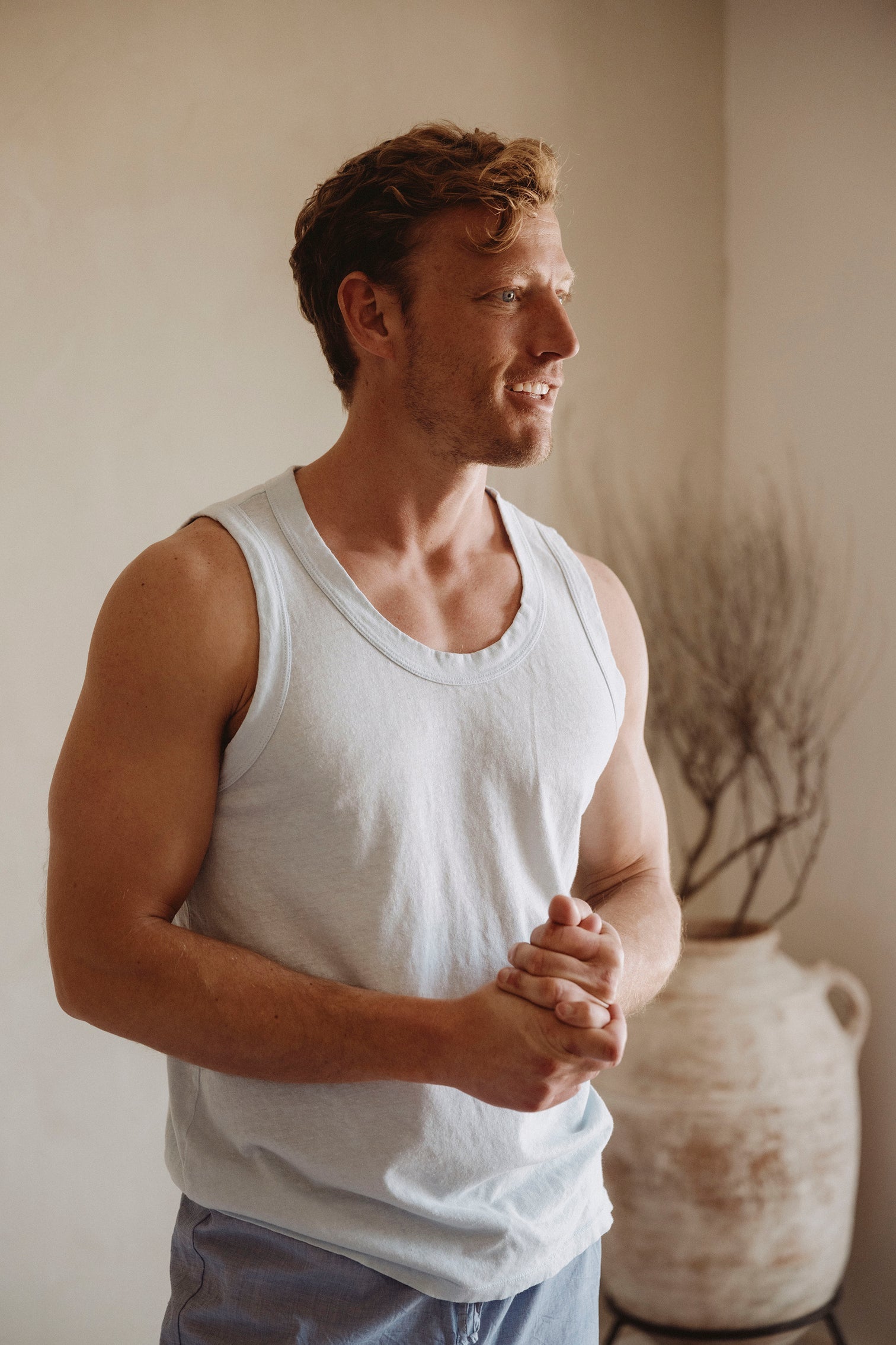 Organic Cotton Hemp Tank - Navy