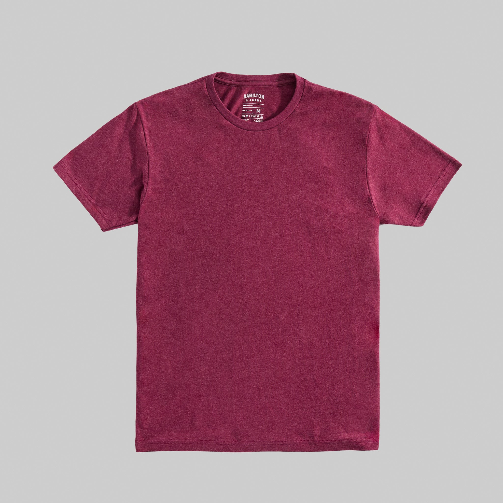 The Ezra Crewneck - Heather Maroon