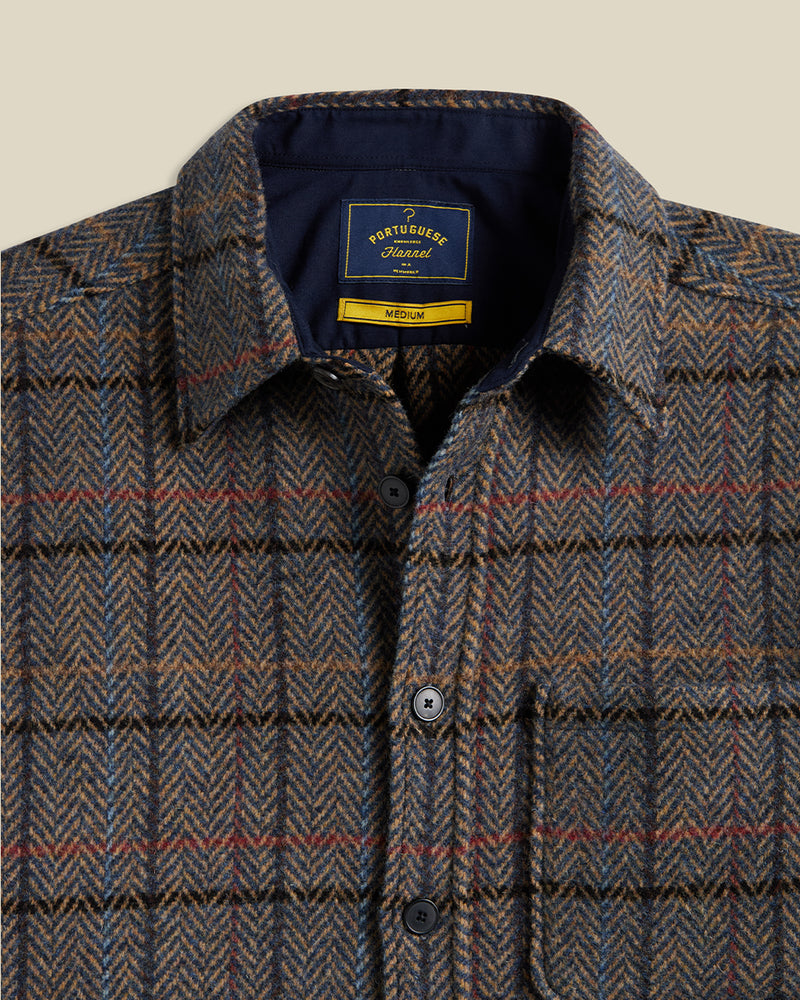 Type Long Sleeve Wool Shirt - Grey