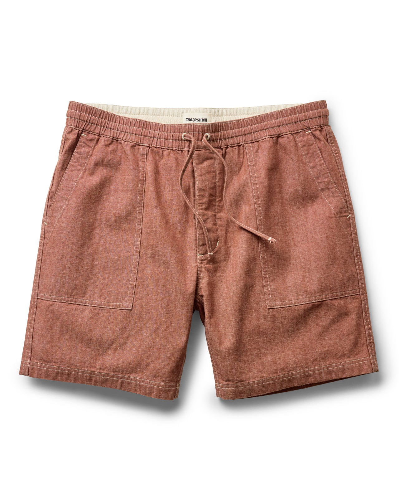 The Breakwater Short in Brick Chambray
