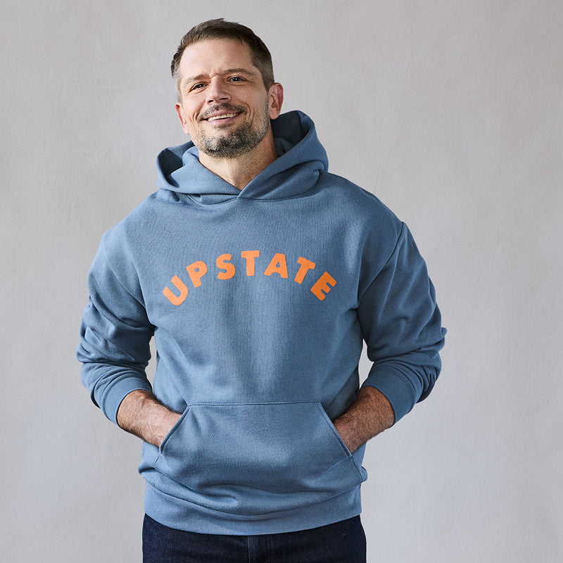 Upstate Arch Hoodie - Slate Blue