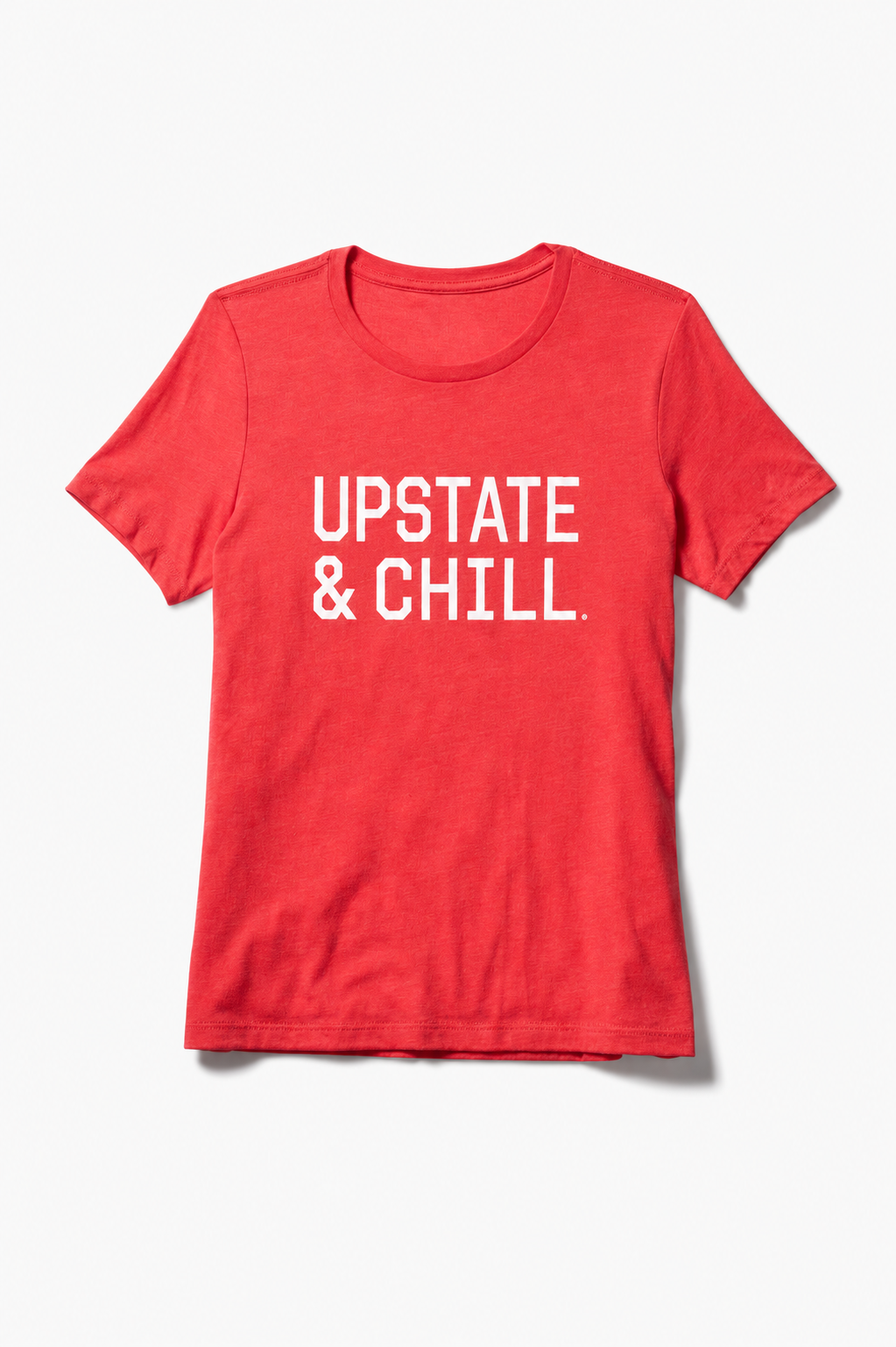 Women's The Linear Relaxed T - Heather Red / Ivory