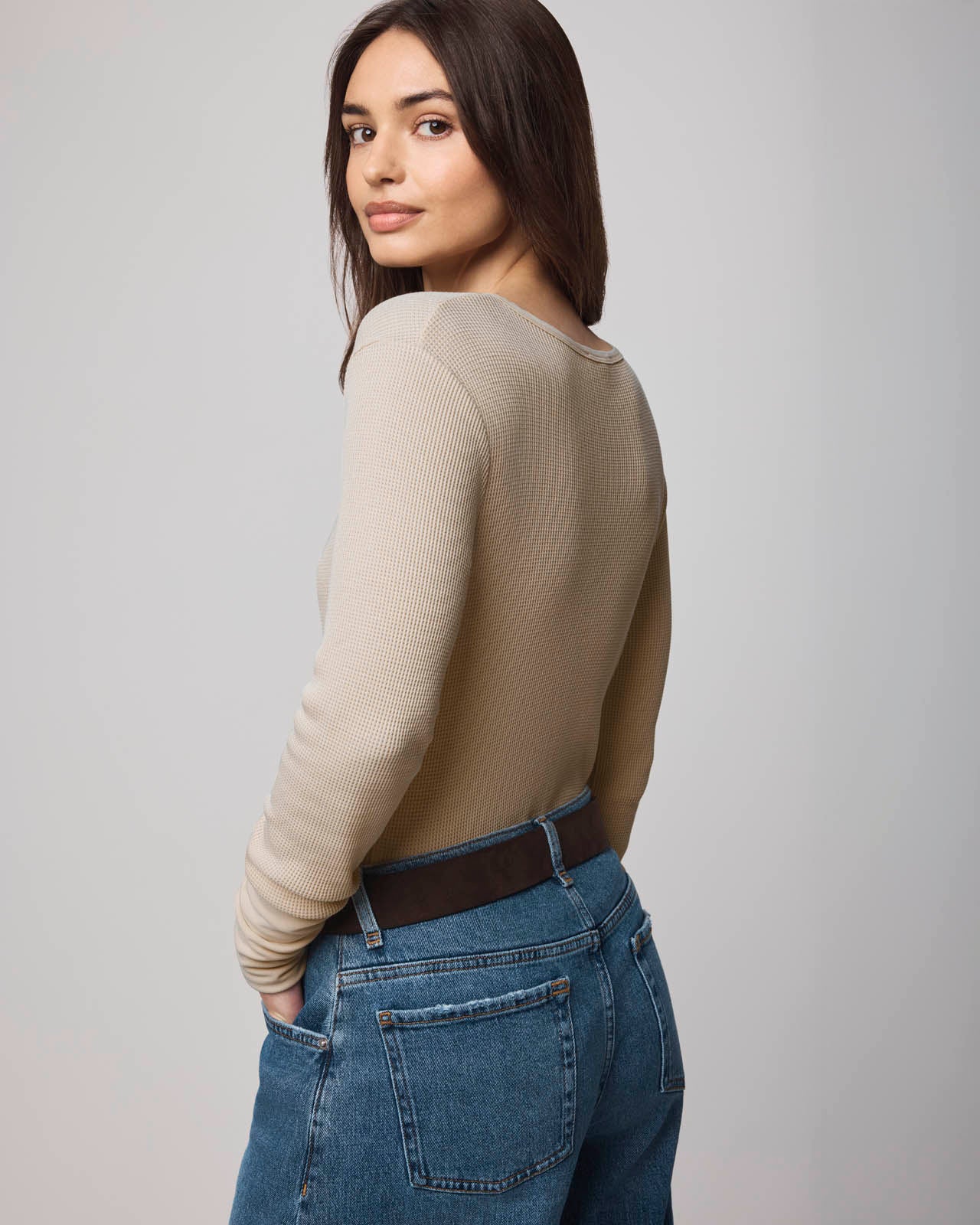 Thermal Forever Henley - Light Camel
