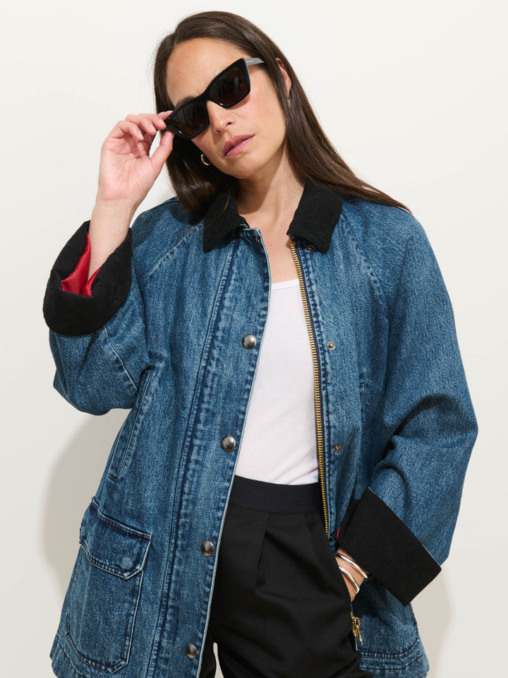 Chiltern Street Jacket in Denim - Rinse Wash