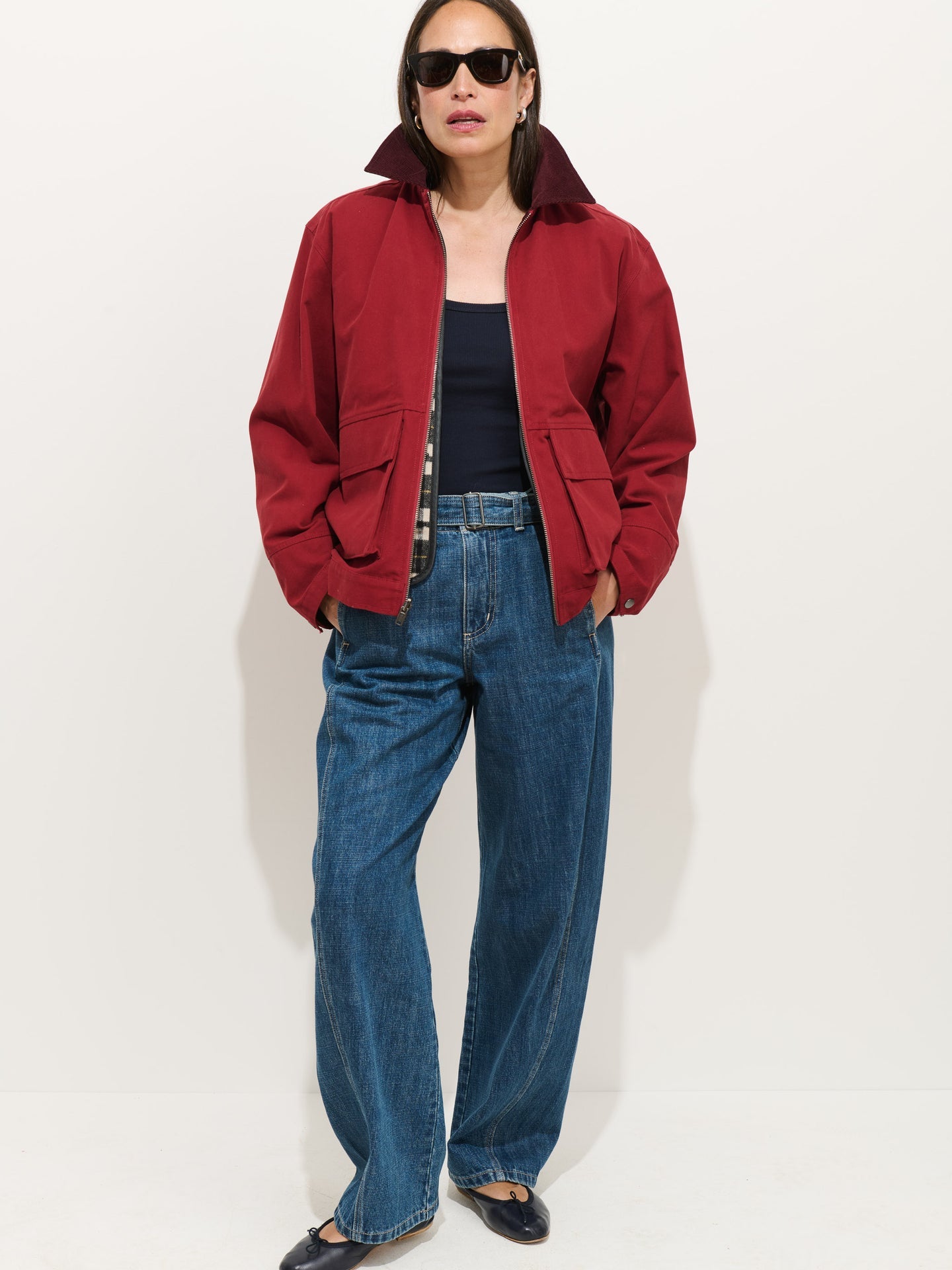 Essex Jacket in Canvas - Mahogony