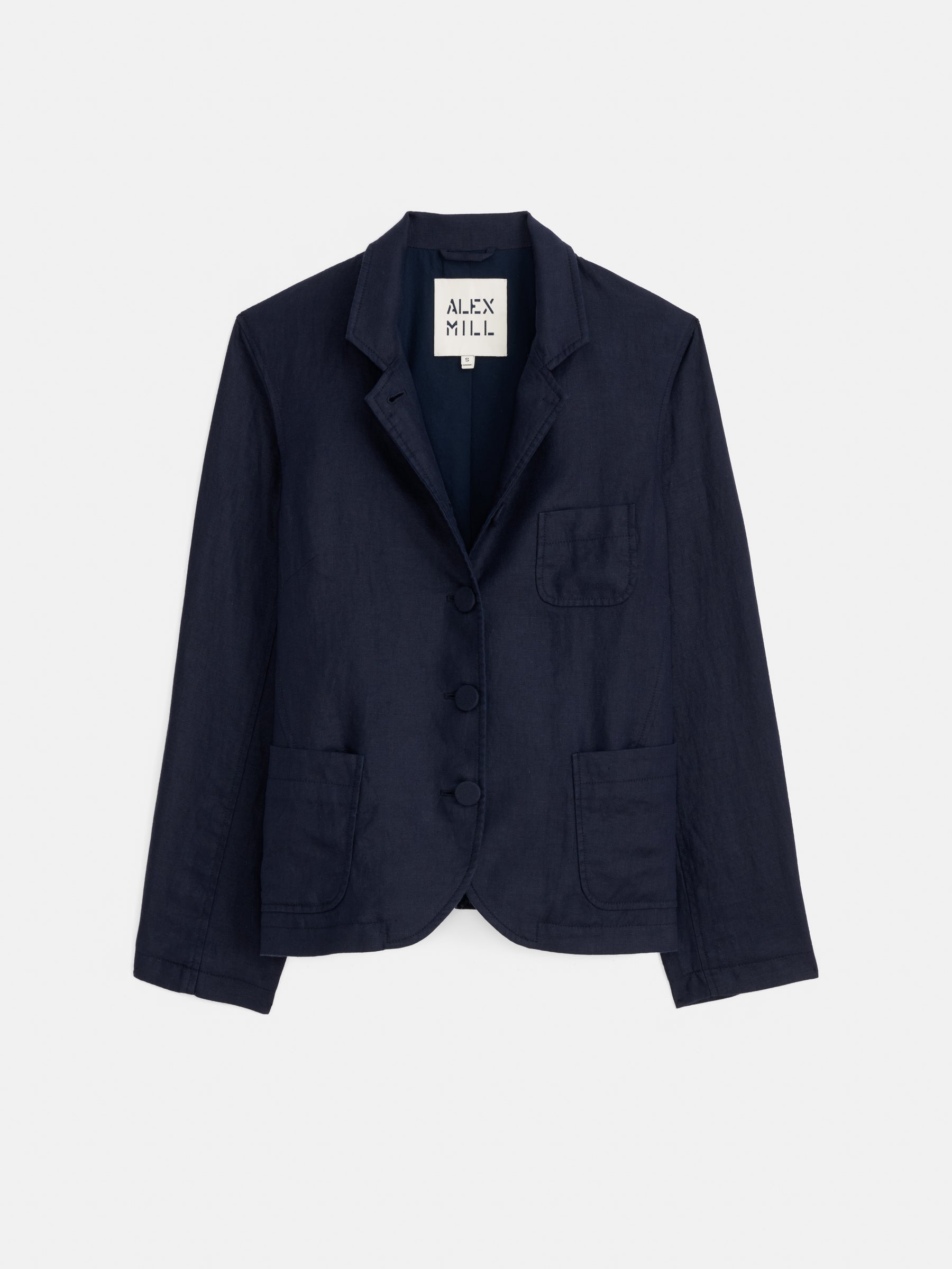 Lafayette Jacket in Linen - Navy