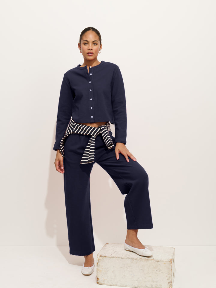 Coco Sport Cardigan in Navy Night