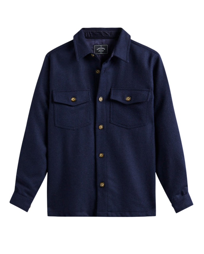 The Wool Field Overshirt - Navy