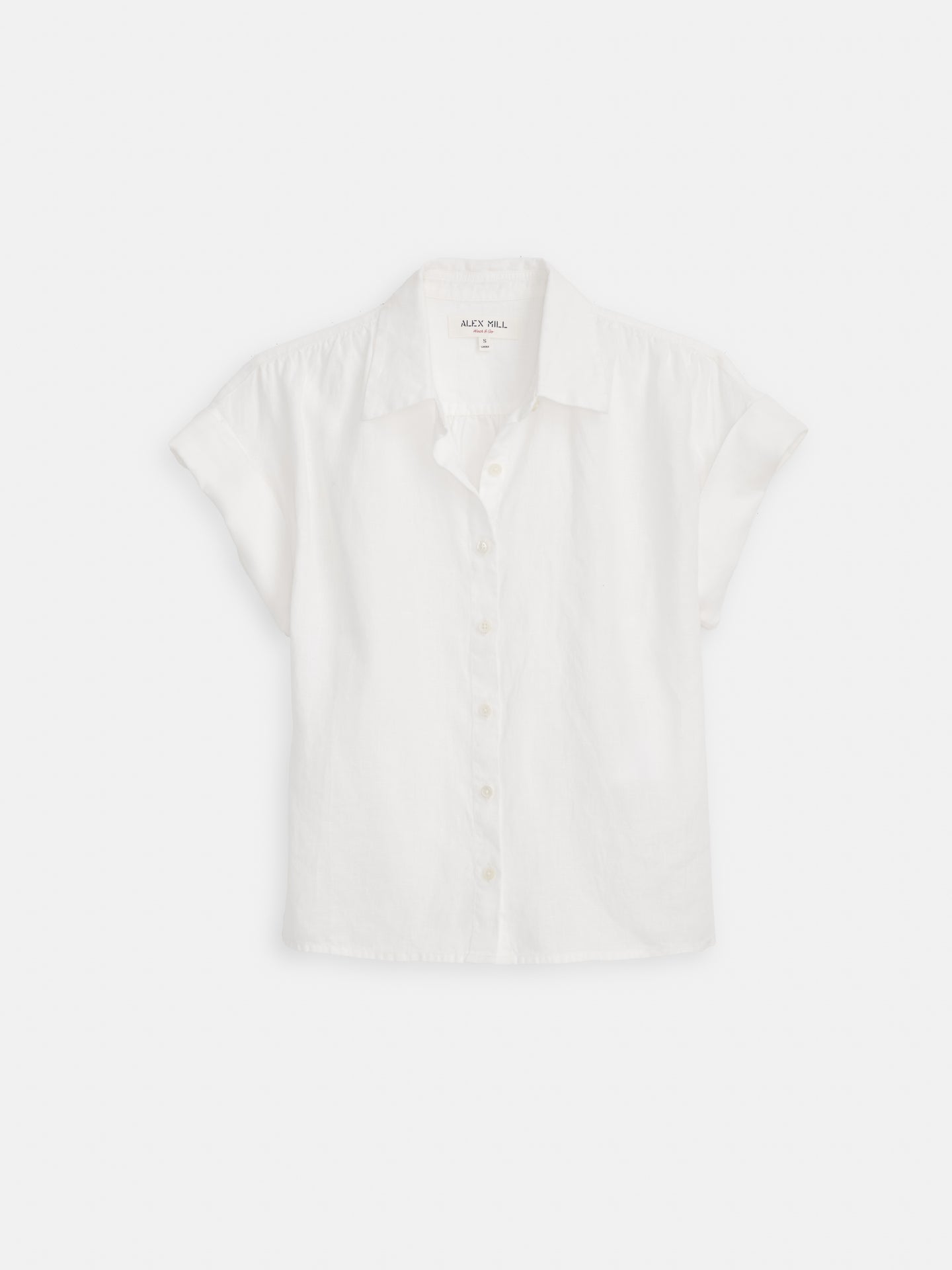 Maddie Blouse in Linen - White