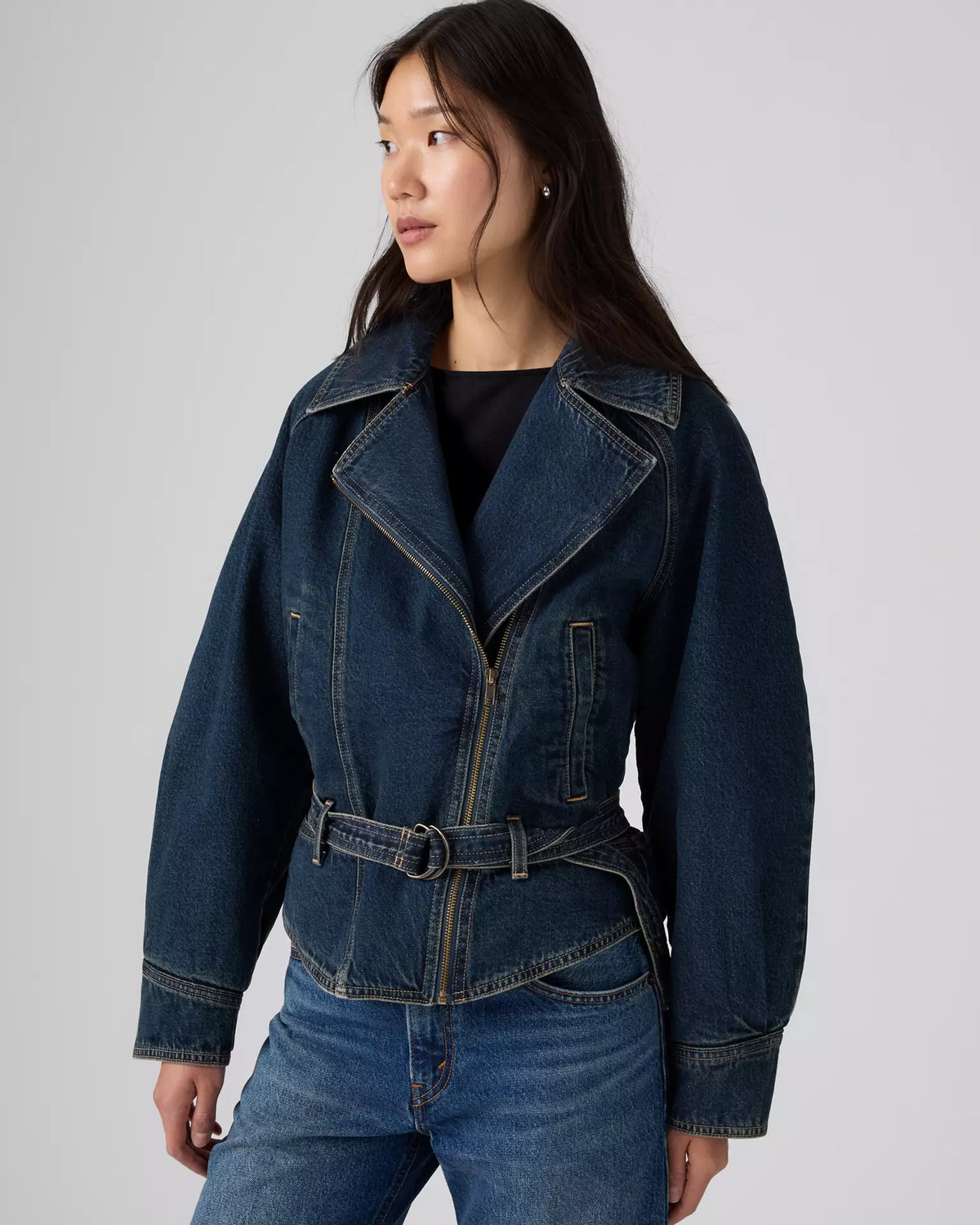 80's Bomber Jacket - Bellissima Medium Wash