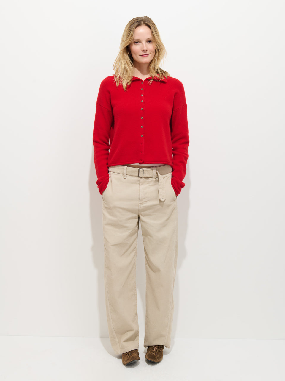9th Street Pant in Cord - Oatmeal