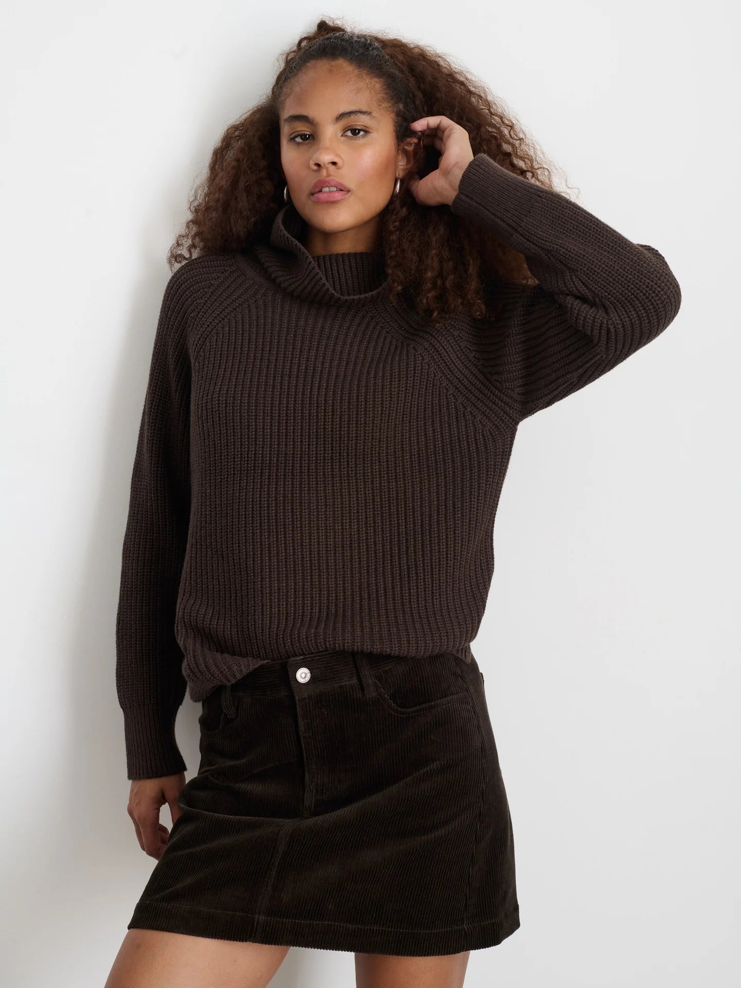 Chelsea Turtleneck Sweater in Cotton Cashmere