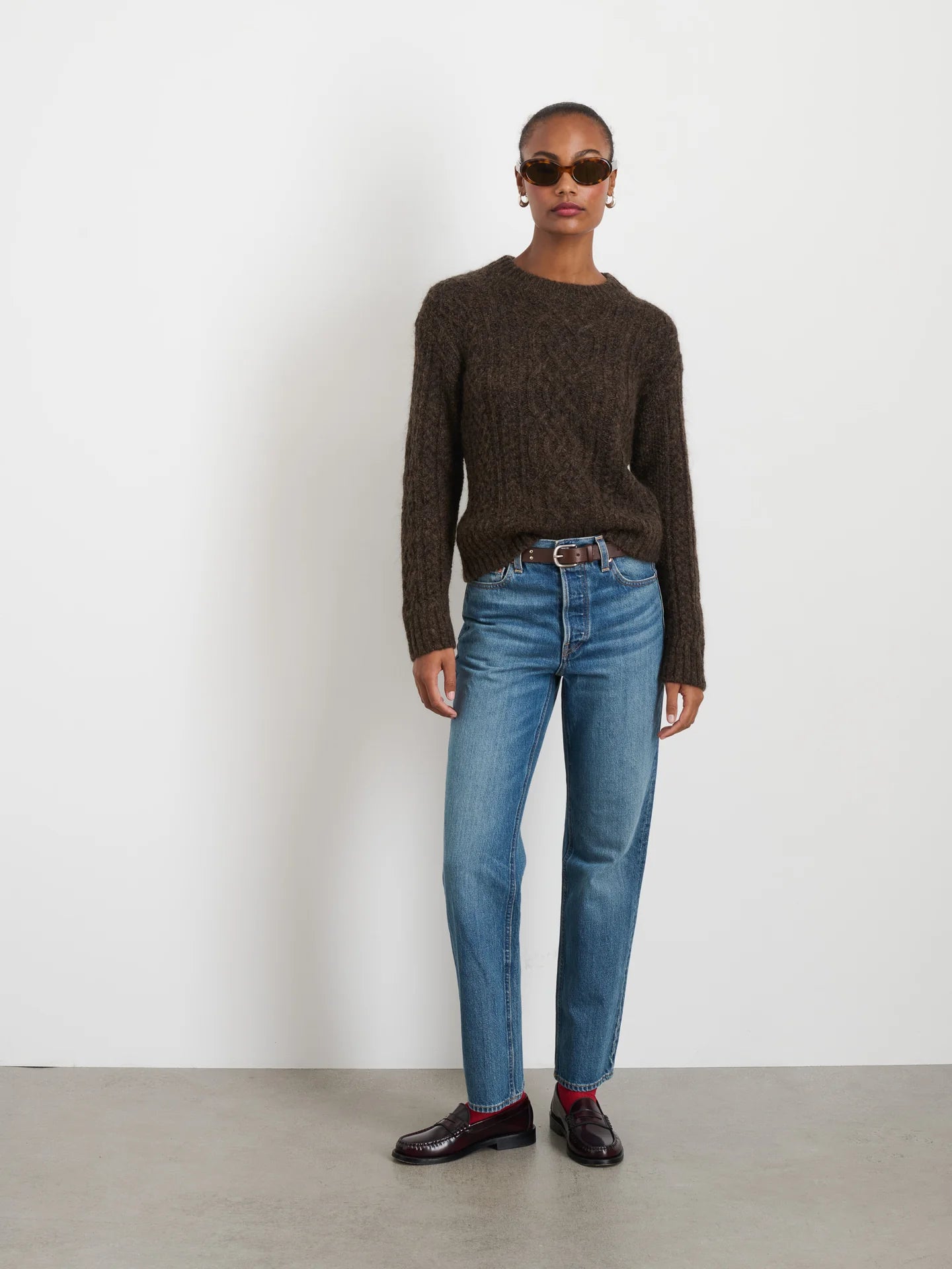 Catskill Sweater - Dark Timber