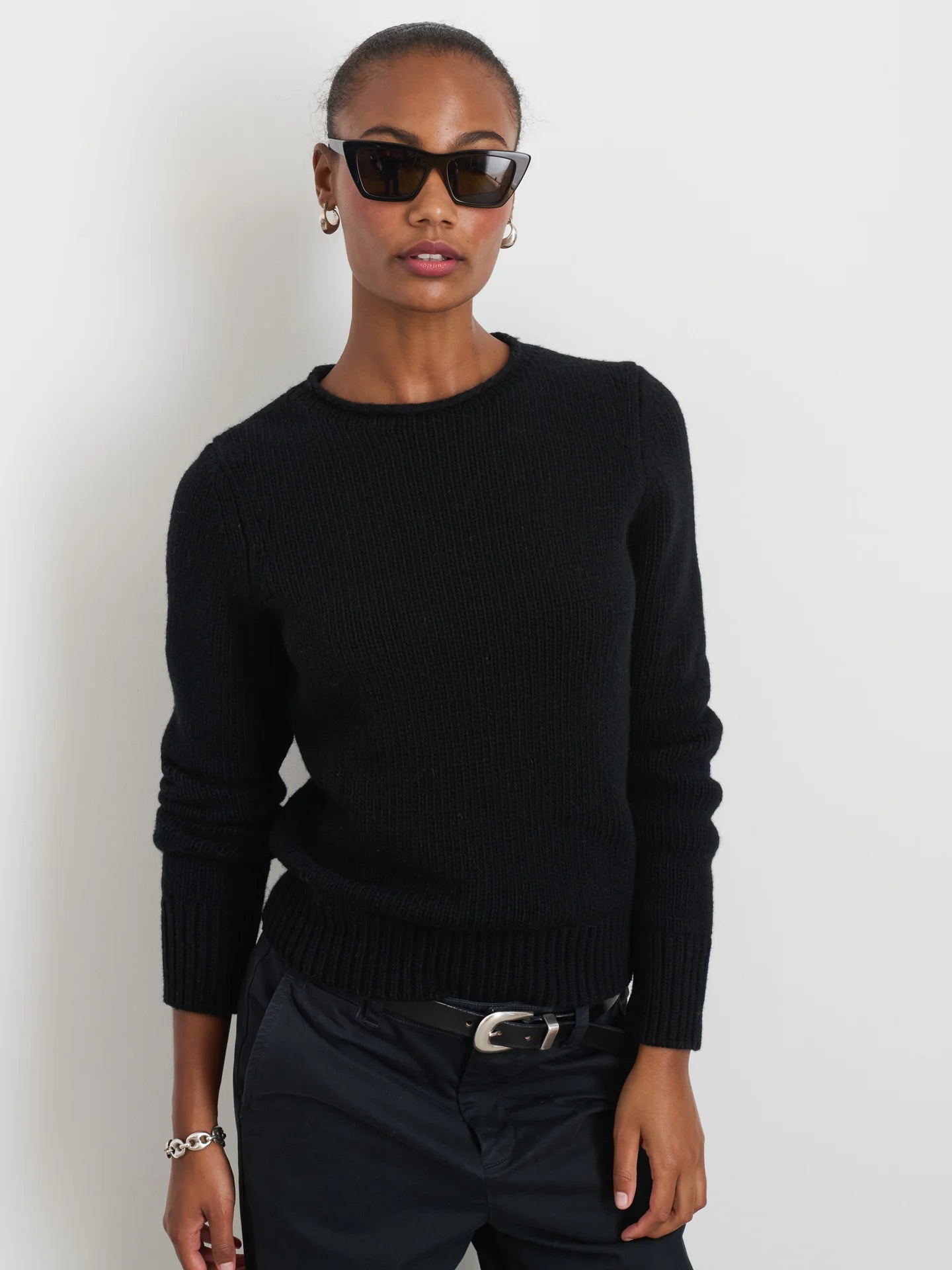 Jaime Sweater in Merino Wool - Black