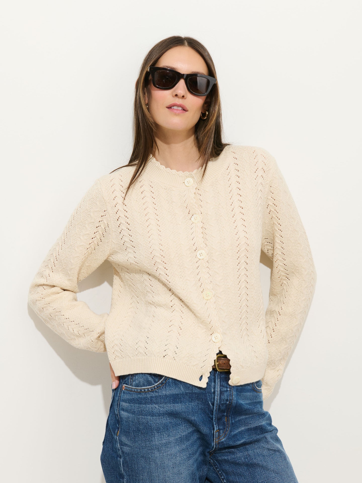 Annalise Sweater in Wool - Champagne
