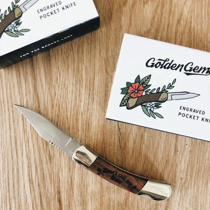 "Don't Call Me Baby" Pocket Knife