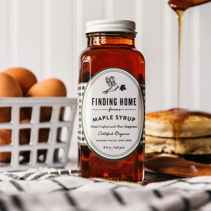 100% Certified Organic Maple Syrup - 8 oz Farmhouse Bottle