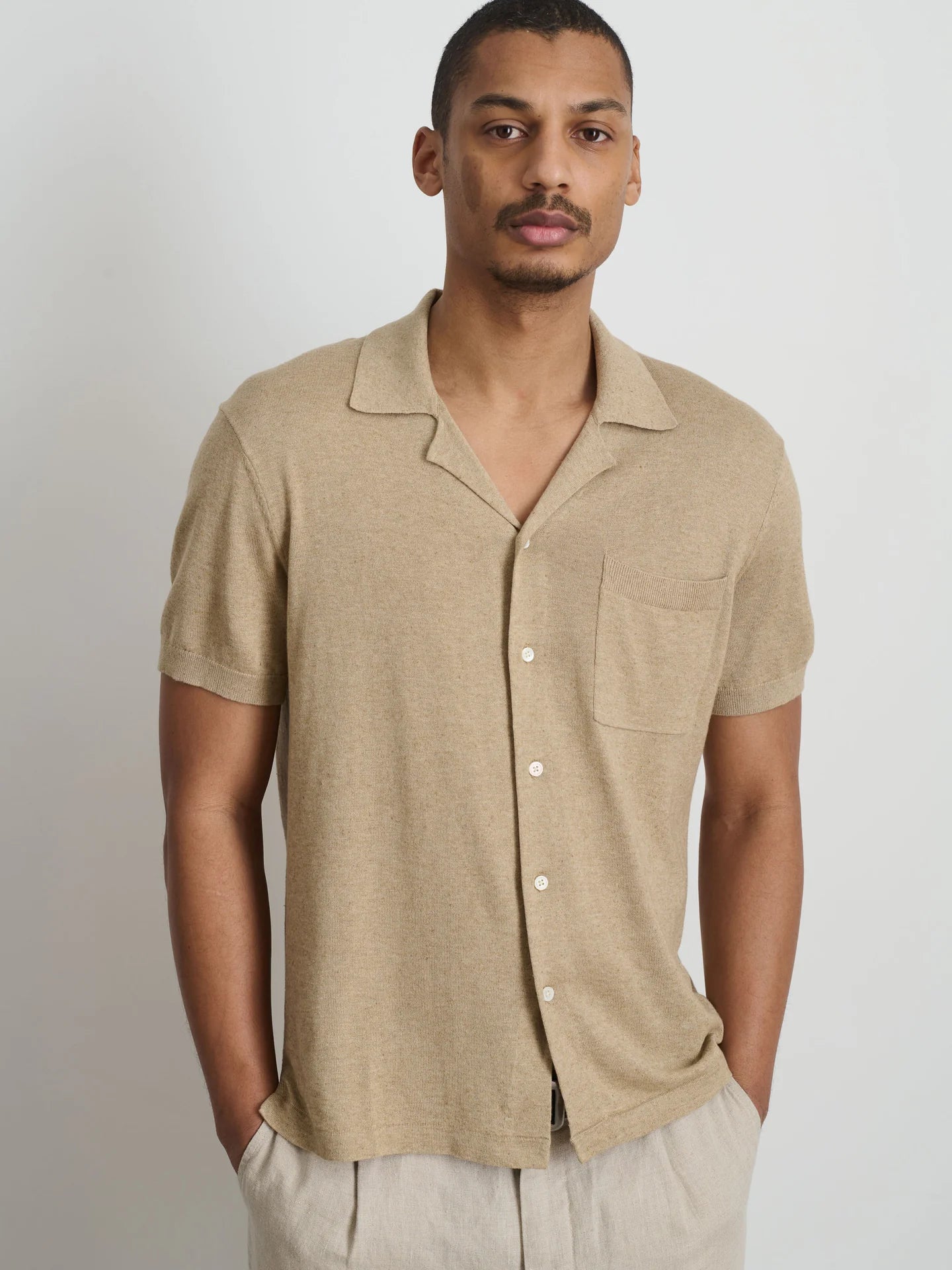 Aldrich Knit Shirt in Hemp Cotton