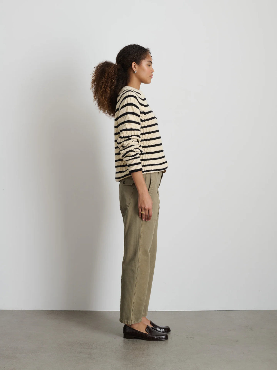 Amalie Pullover Sweater in Stripe