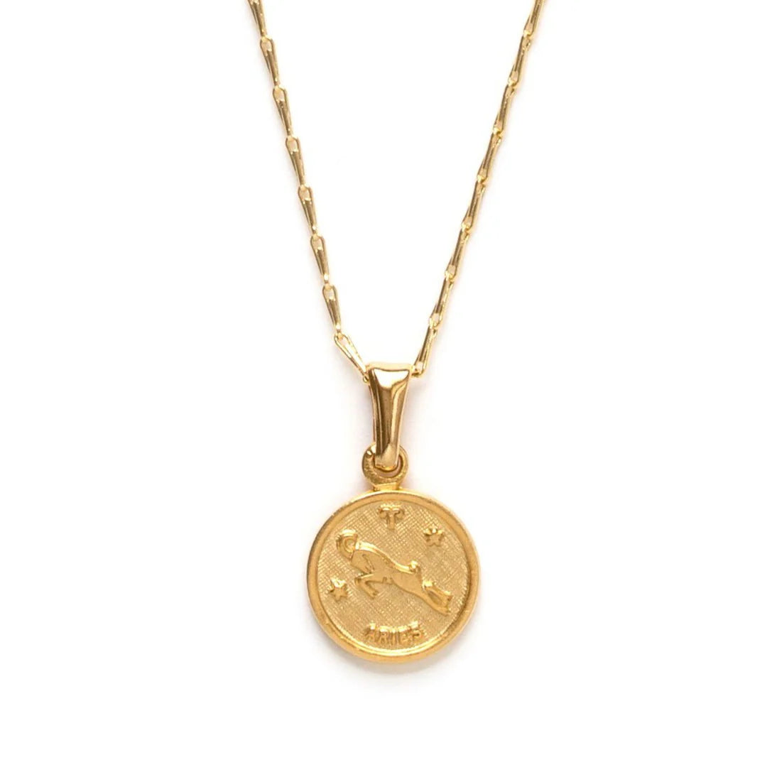 Tiny Zodiac Medallion- Aries