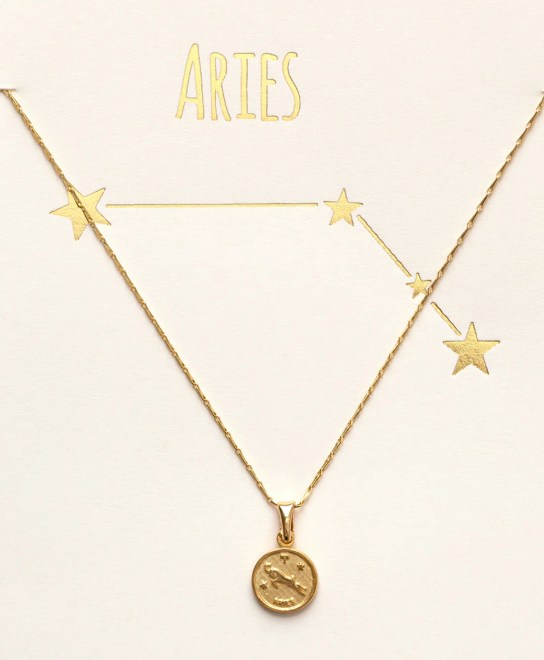 Tiny Zodiac Medallion- Aries