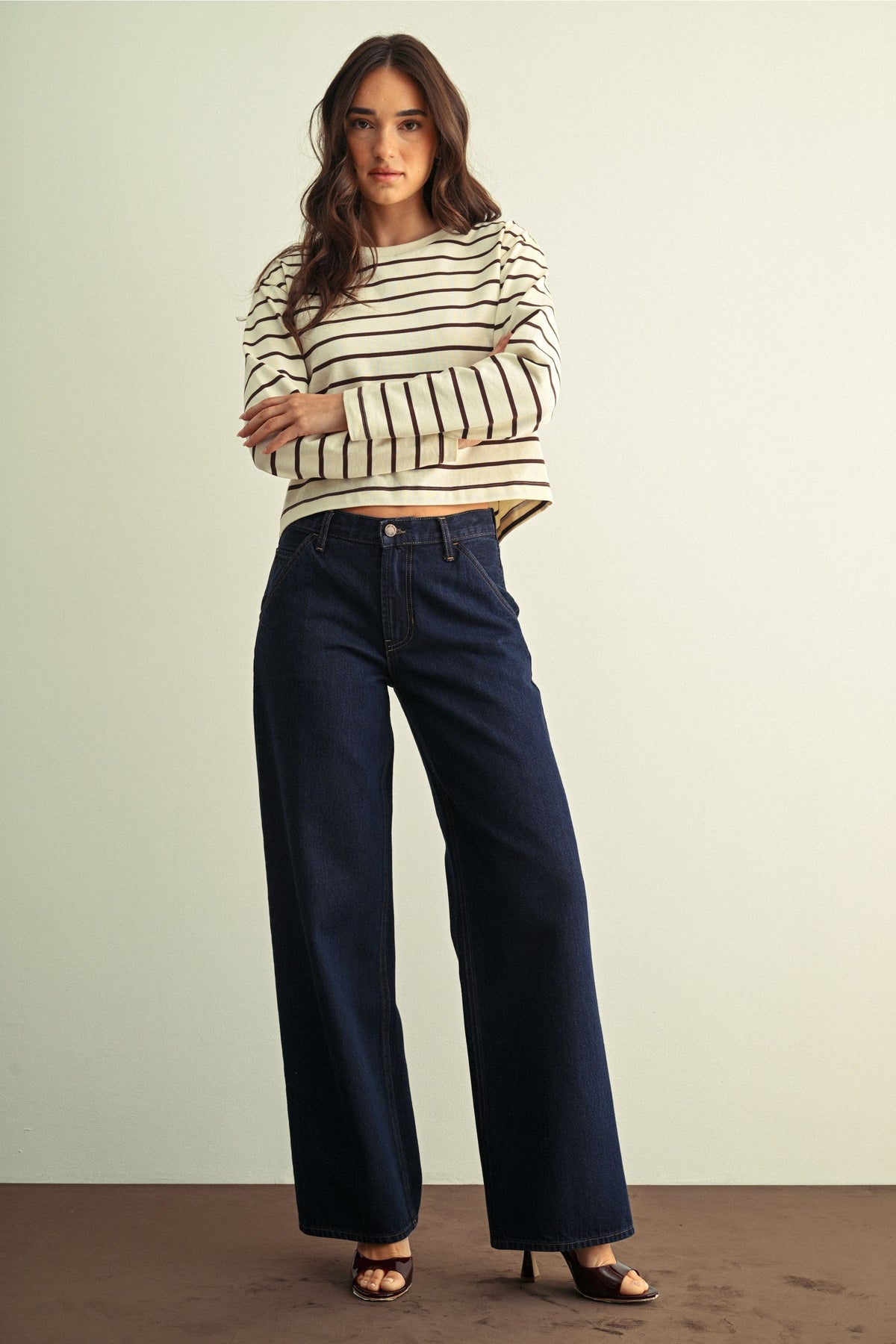 Full Length Trouser Pocket Straight Jean BP523N - Rinse