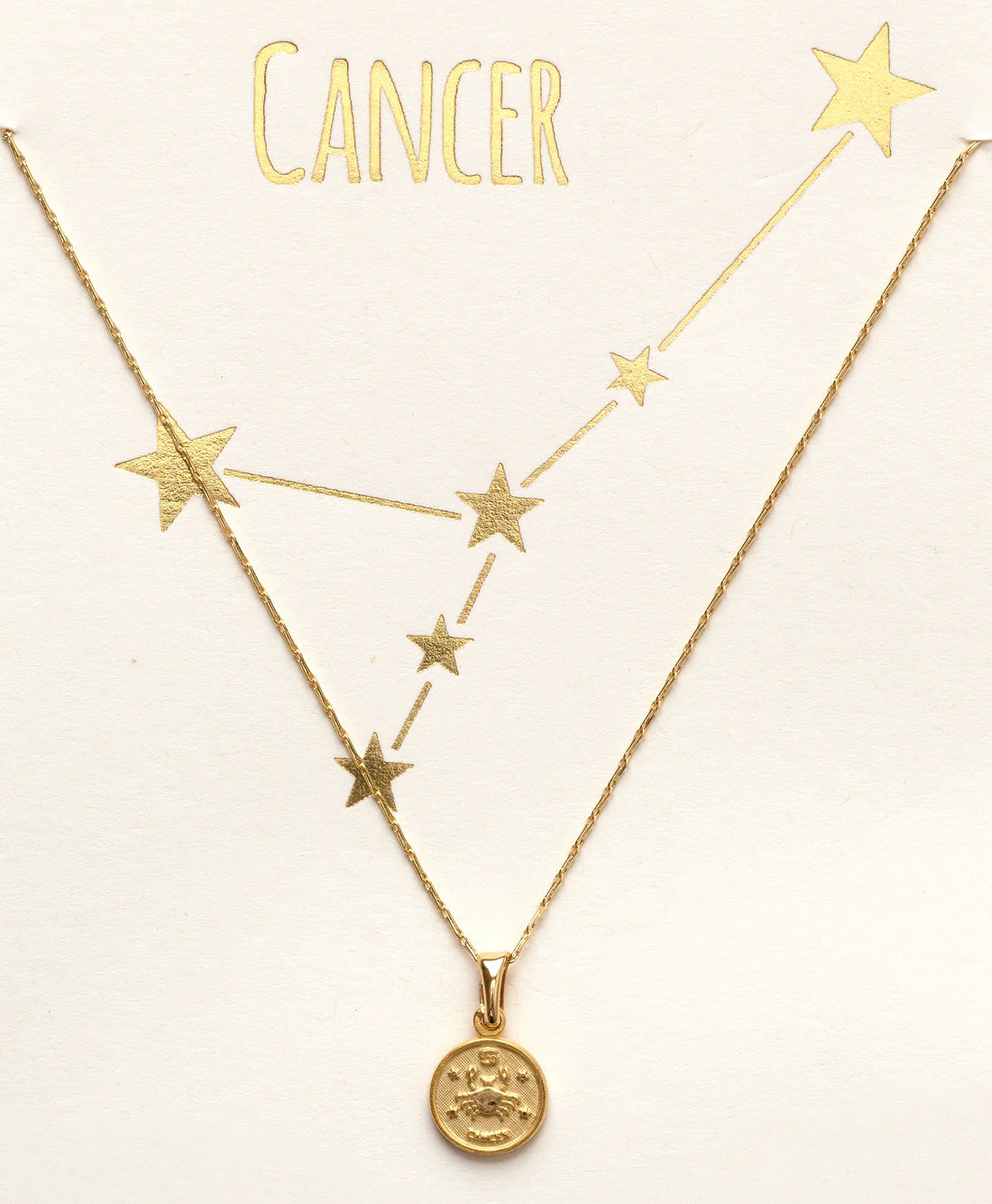 Tiny Zodiac Medallion- Cancer