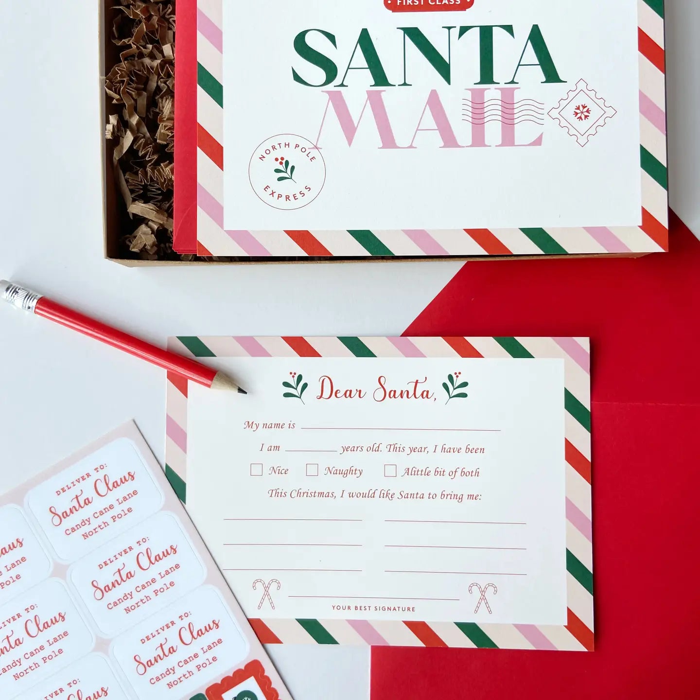 Santa Mail: Letters To Santa- Kit For Kids