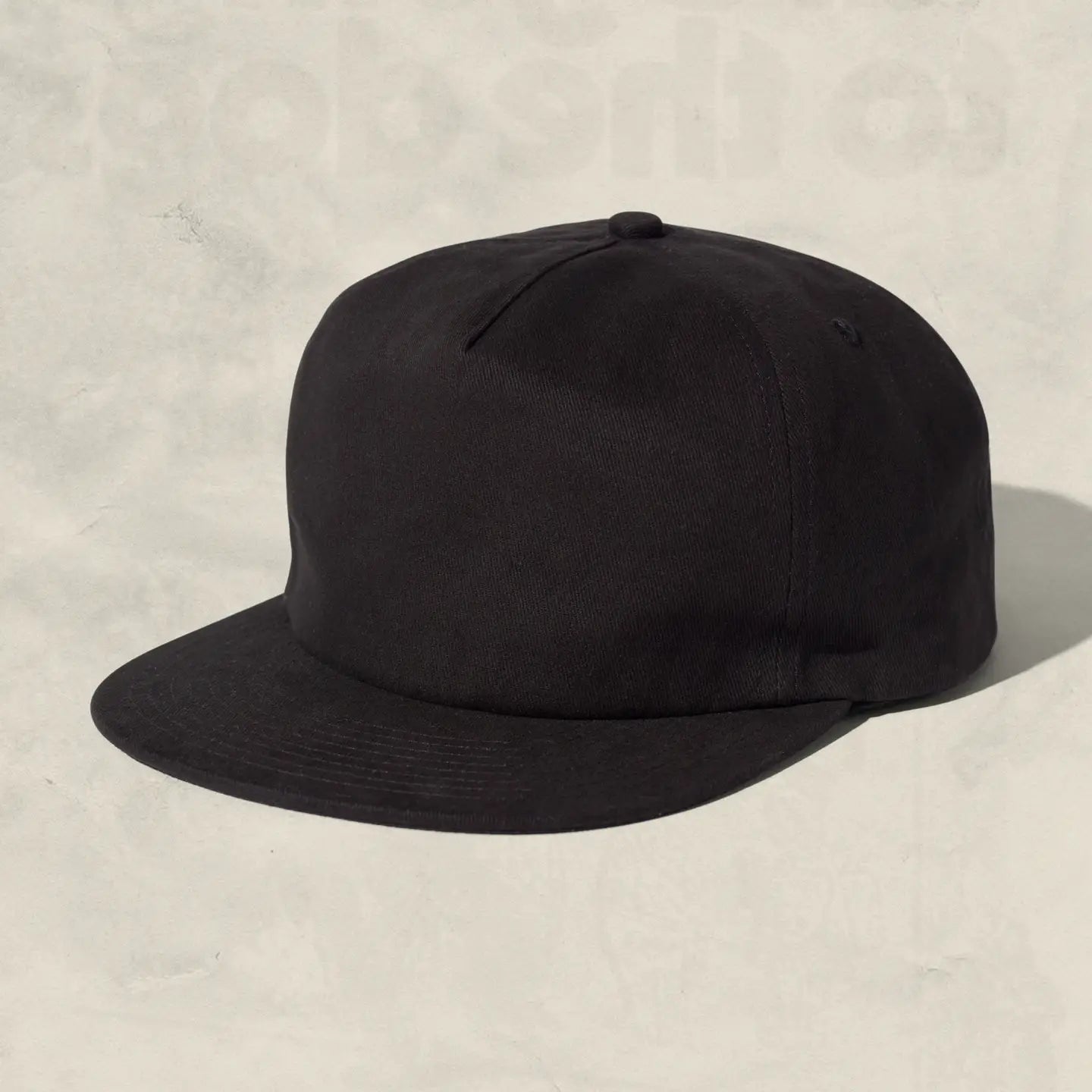 Brushed Cotton Field Trip Snapback - Black