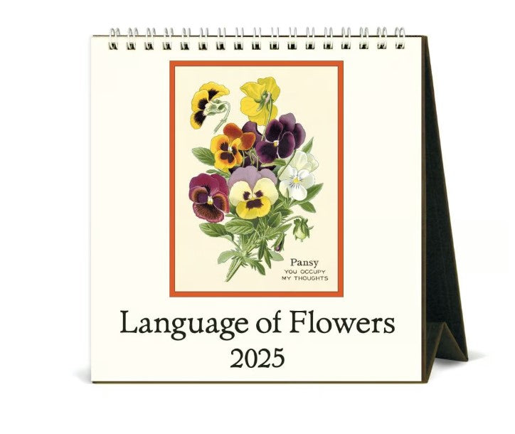 Language of Flowers 2025 Desk Calendar