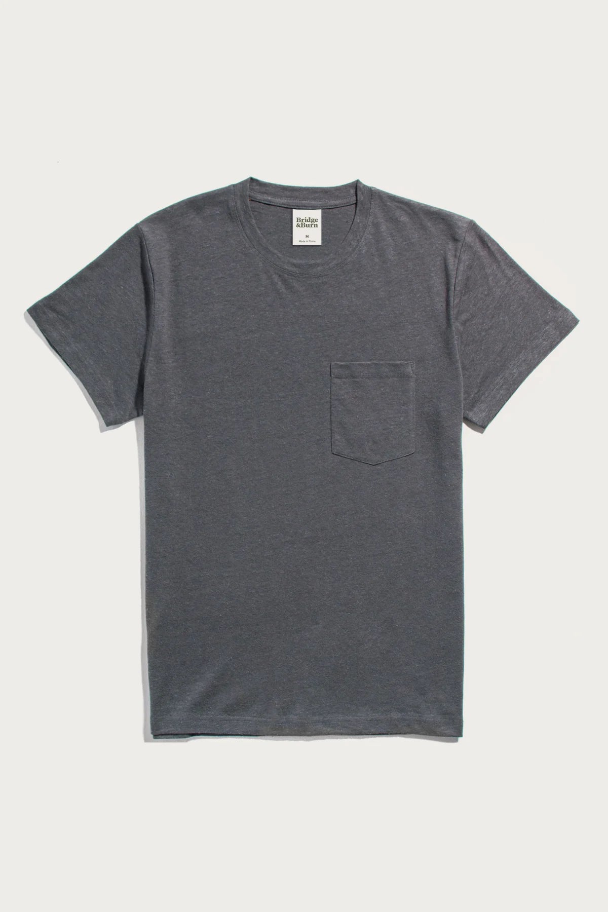 Organic Hemp Pocket Tee - Slate Gray