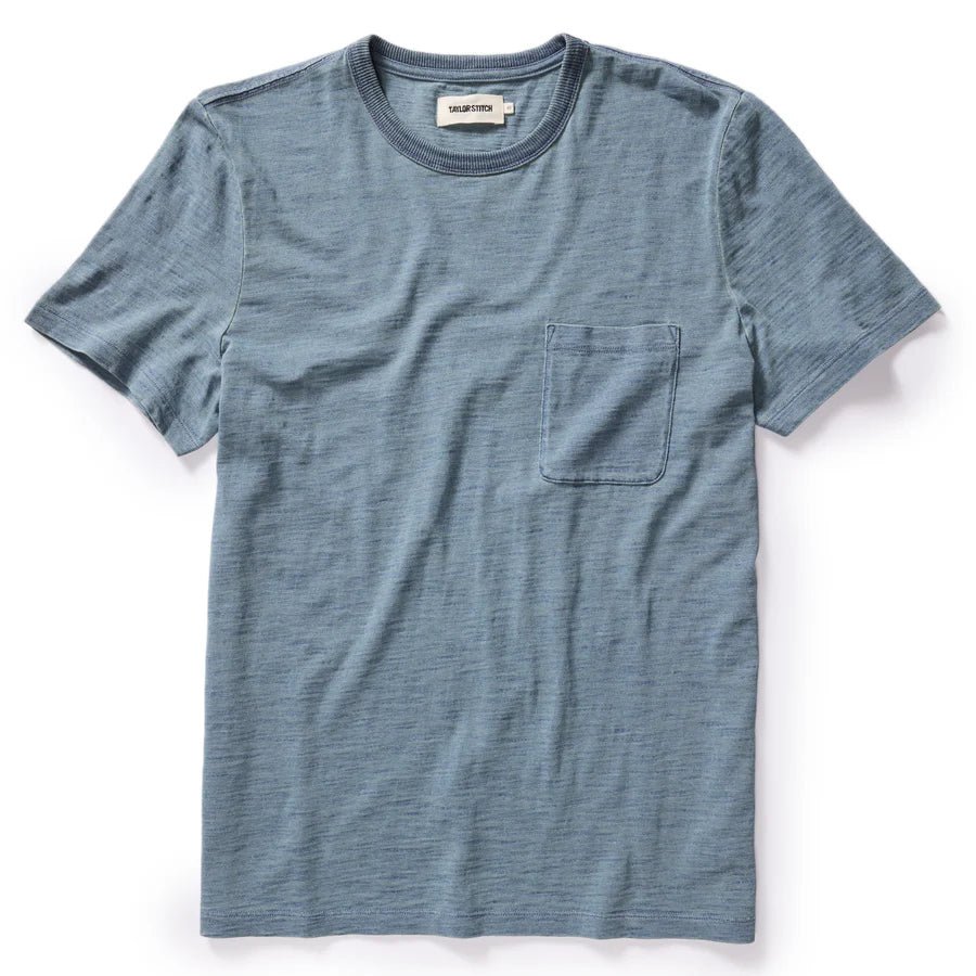 Organic Cotton Tee in Dyed Indigo