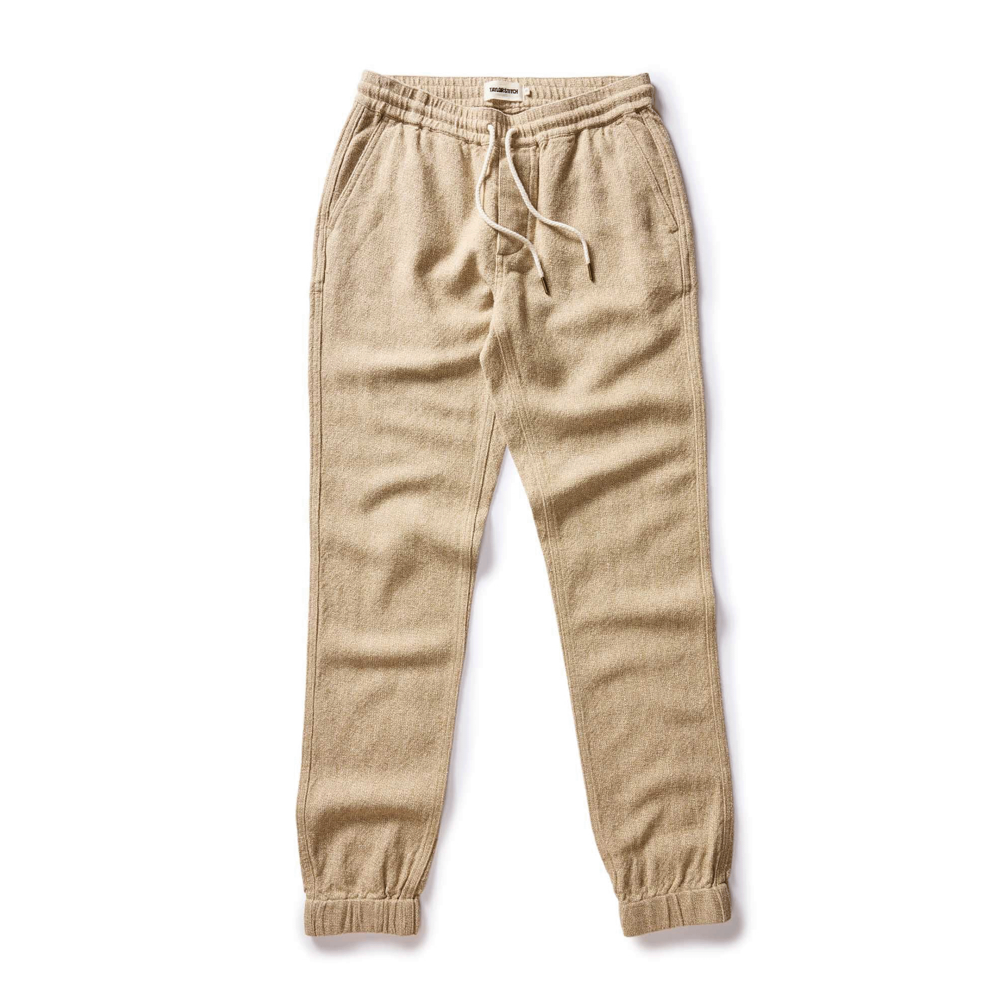 The Apres Pant in Oat Linen Tweed