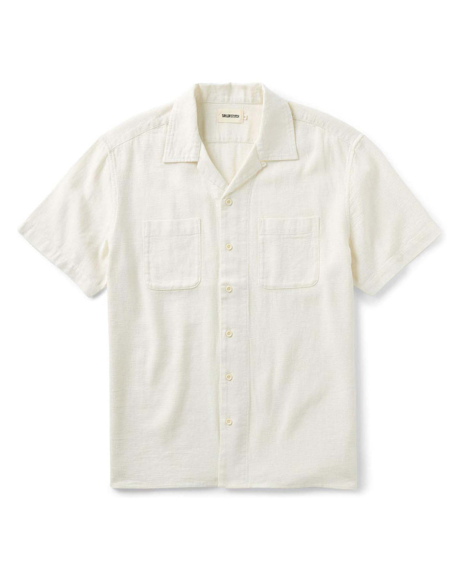 The Conrad Shirt in Vintage White Linen