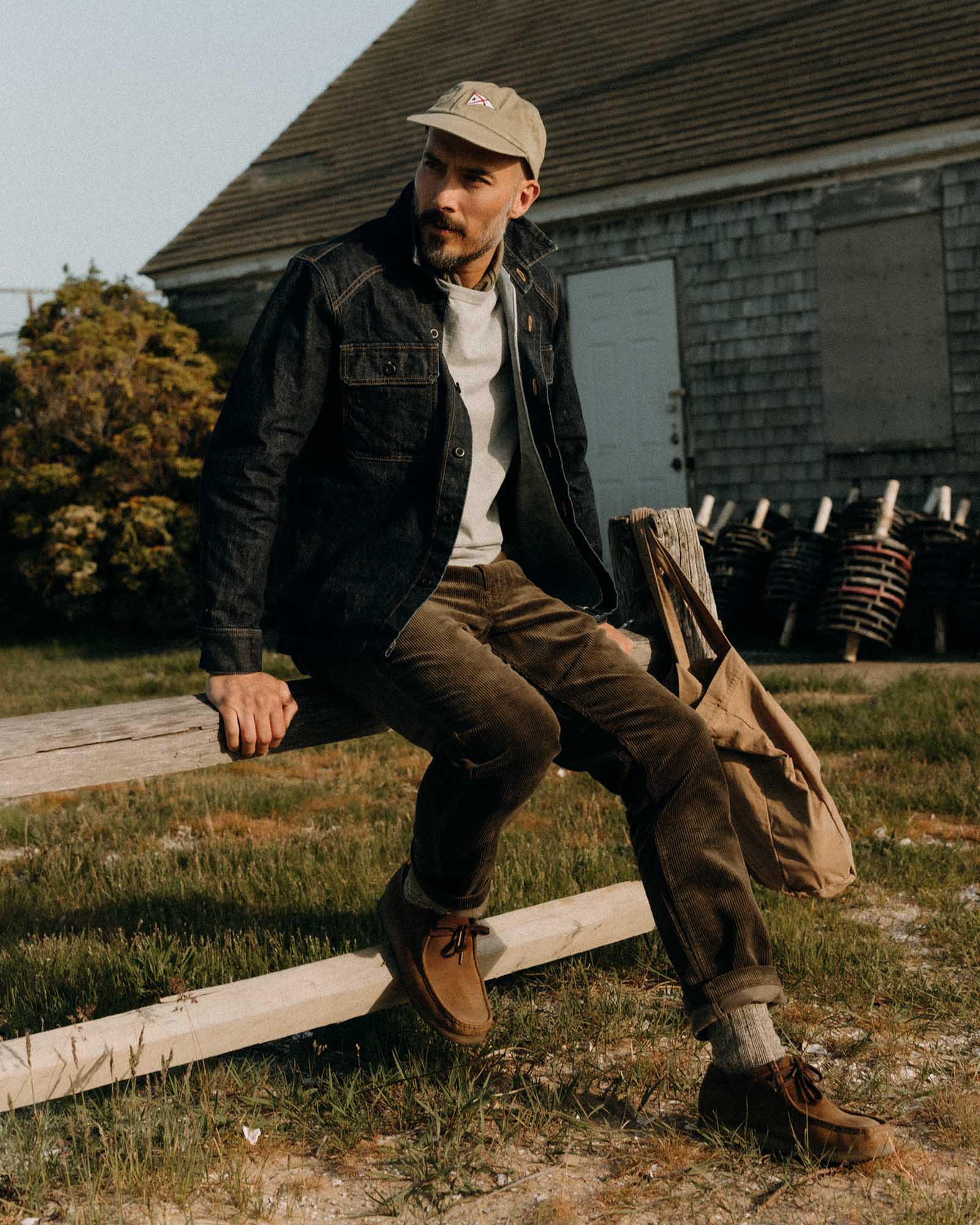 The Carnegie Pant in Fatigue Olive Corduroy