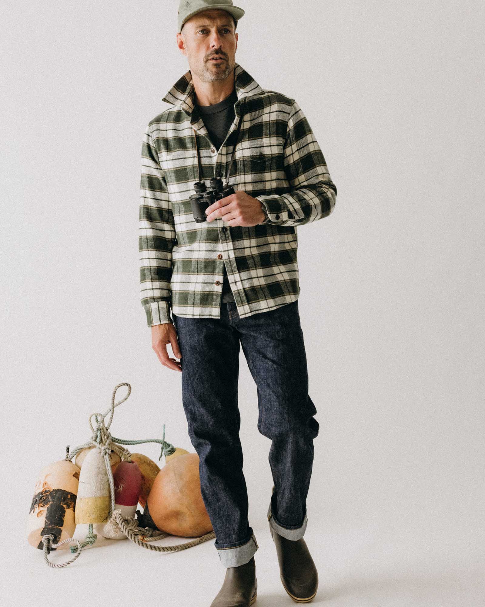 The Crater Shirt in Forest Plaid