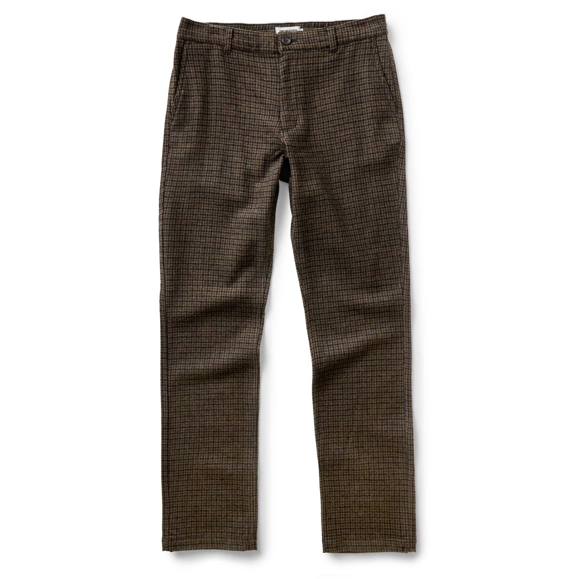 The Carmel Pant in Timber Guncheck Italian Wool