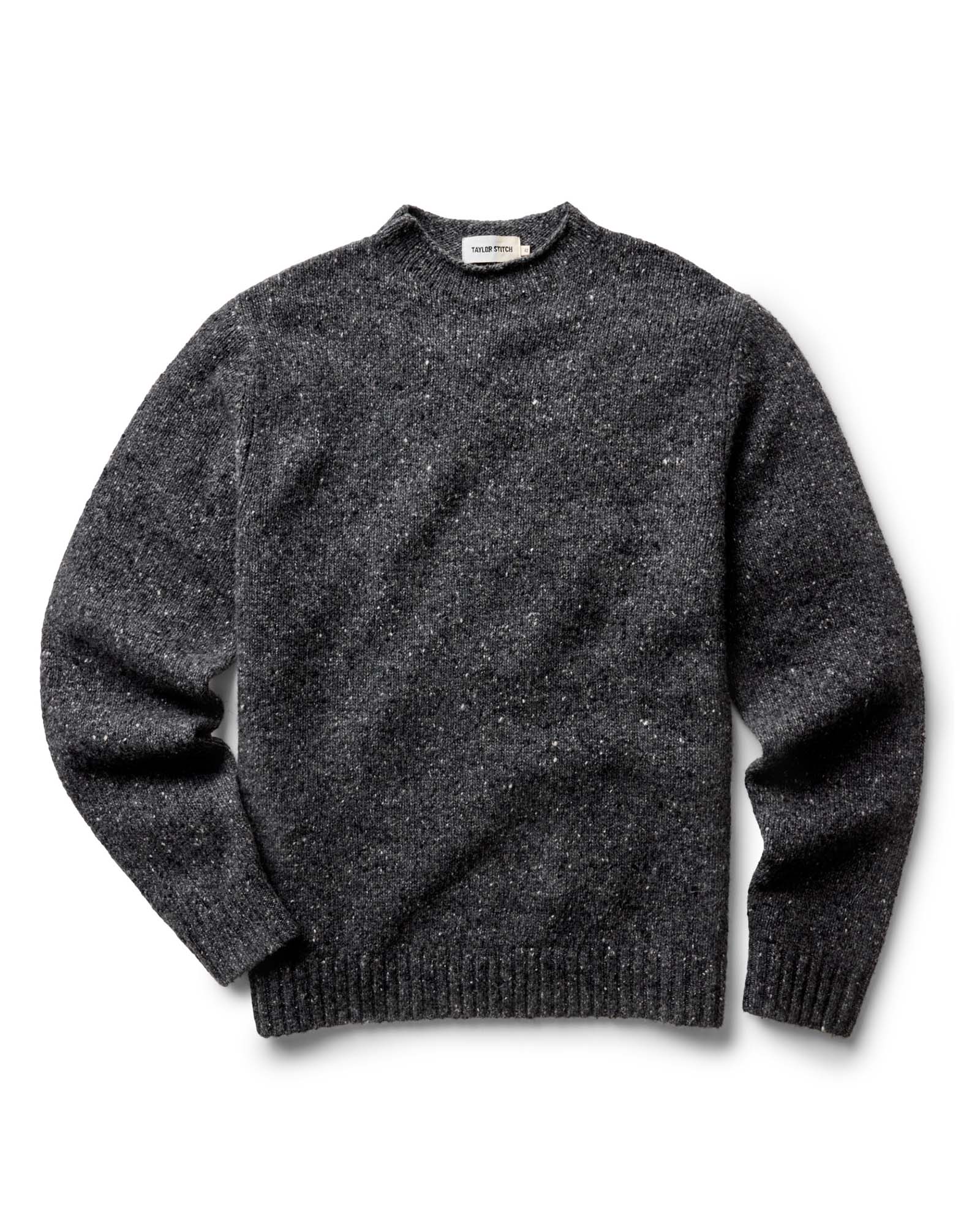 The Seafarer Sweater in Charcoal Donegal
