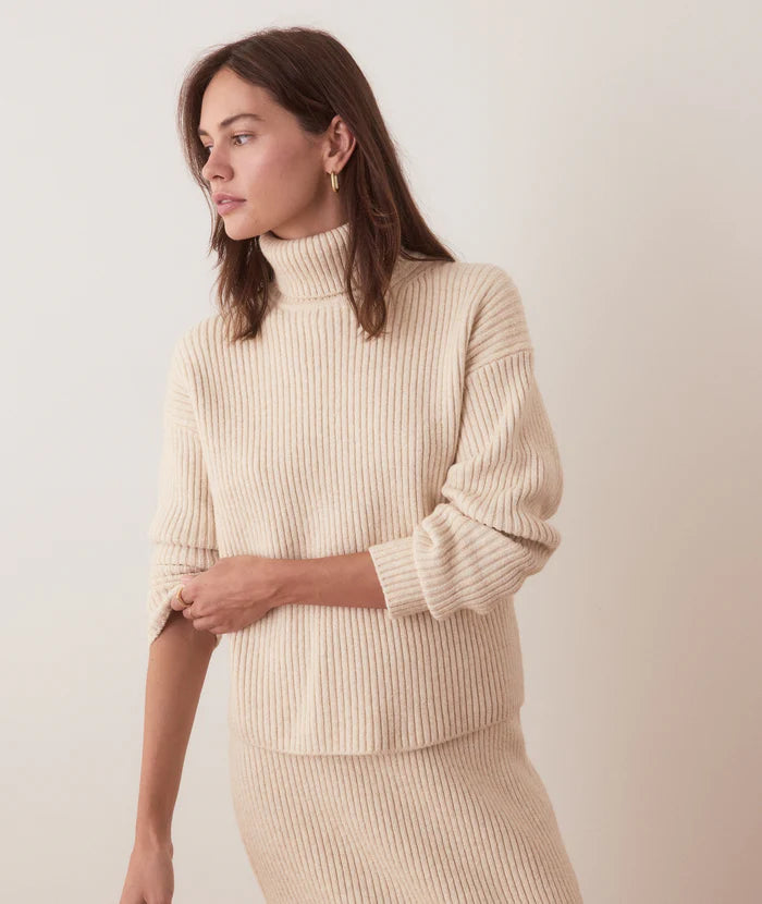 Isla Knit turtleneck - Cream