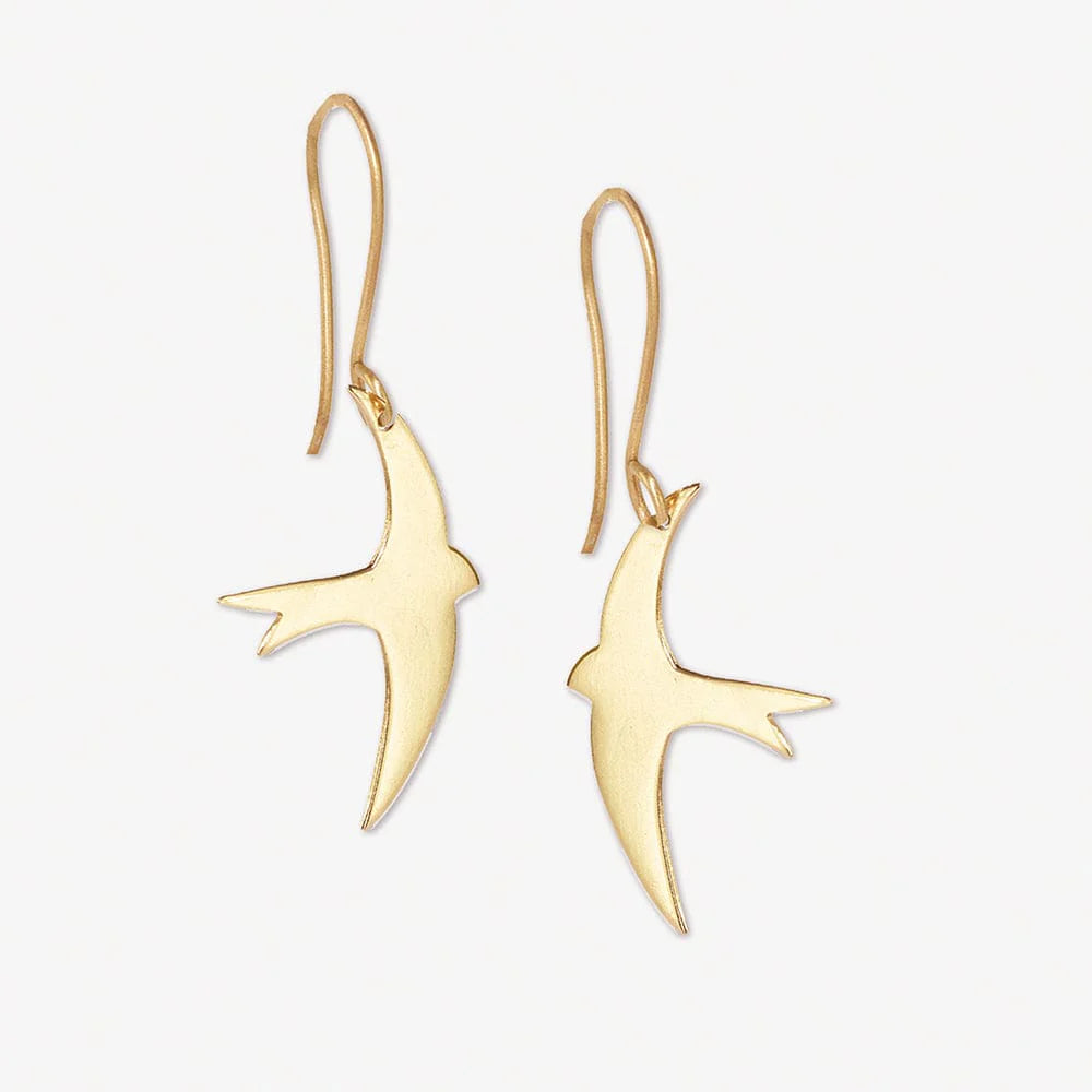 Juliet Bird Earring Brass