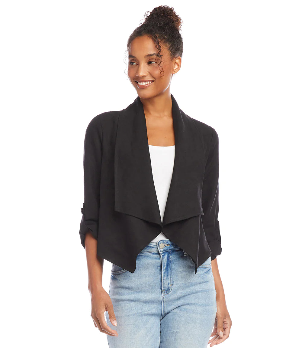 Drape Collar Cardigan