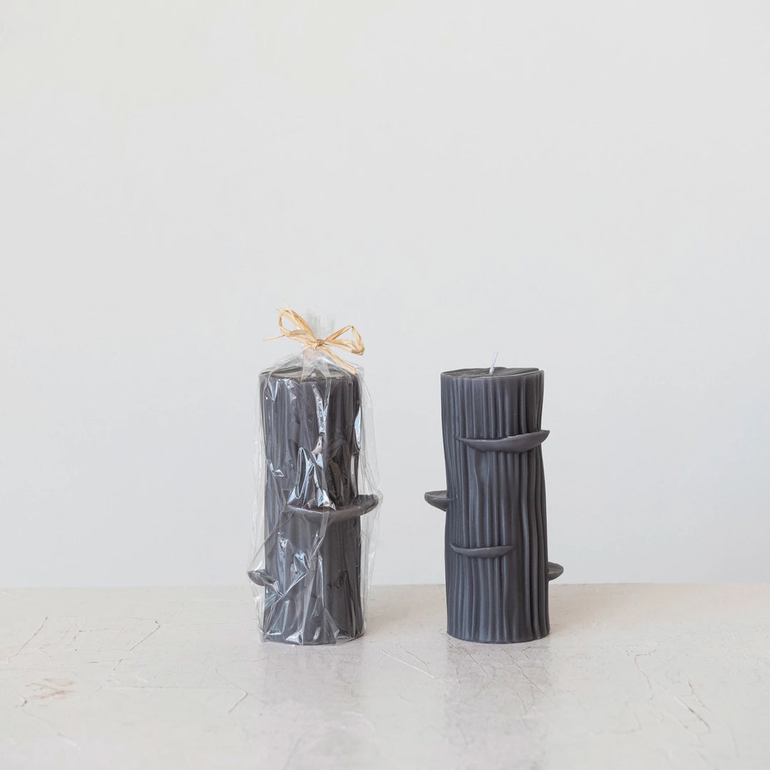 Unscented Log Shaped Candle